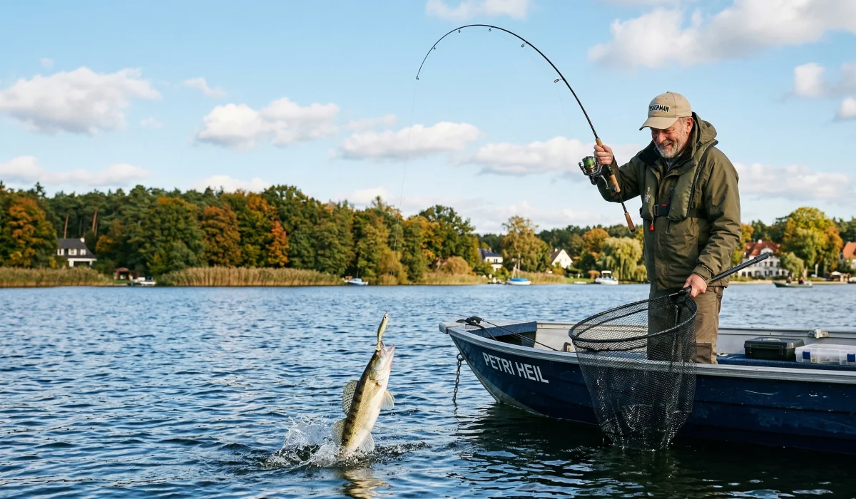 Angeln am Zeuthener See: Zander-Jagd und Natur-Idylle
