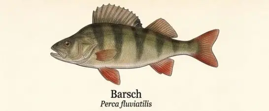 Barsch – Wissenschaftliche Illustration